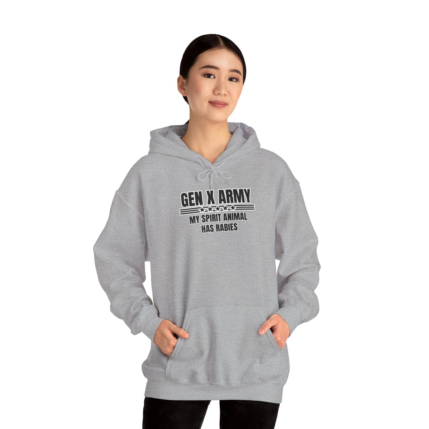 My spirit animal has rabies - Unisex Heavy Blend™ Hooded Sweatshirt