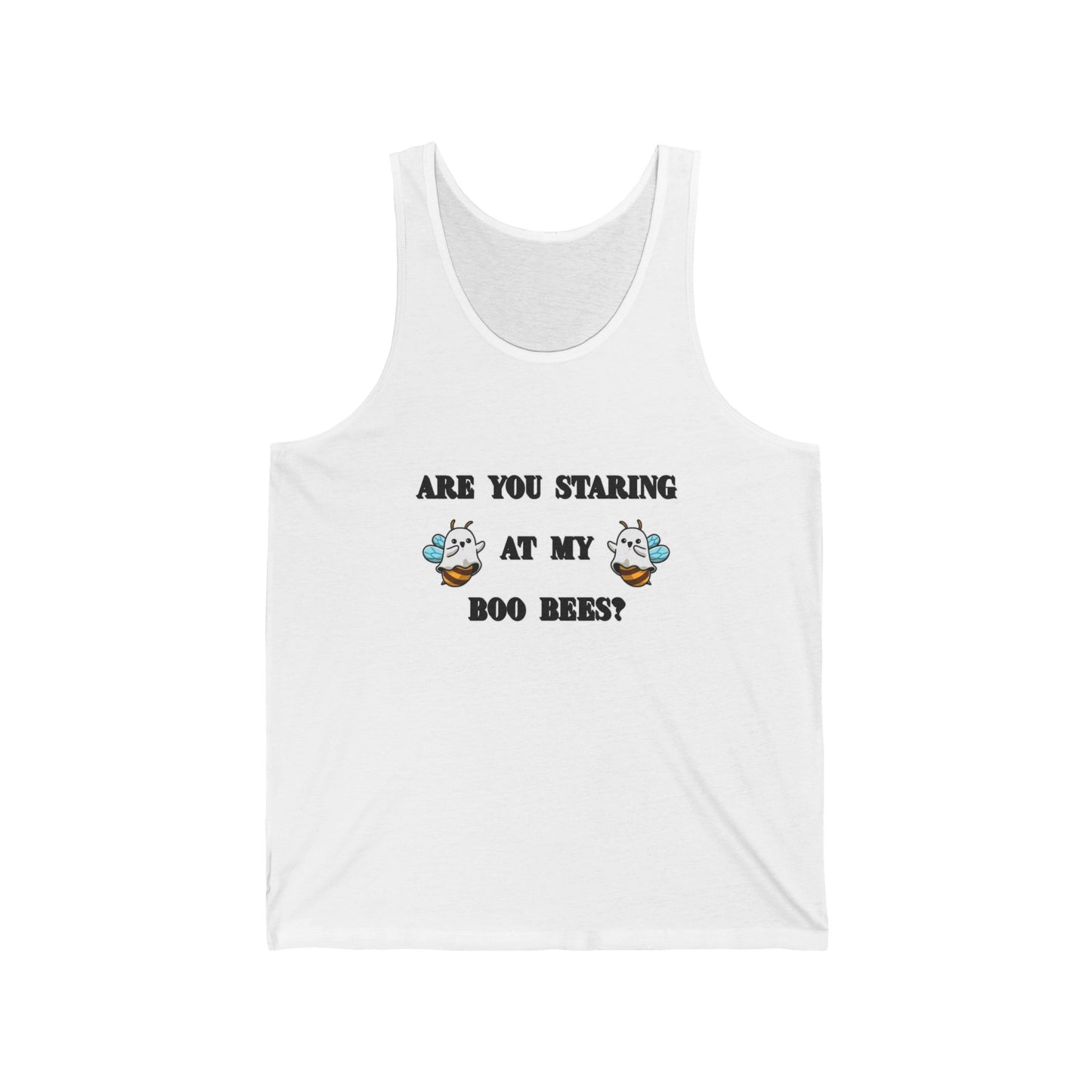 Are you staring at my boo bees? - Unisex Jersey Tank