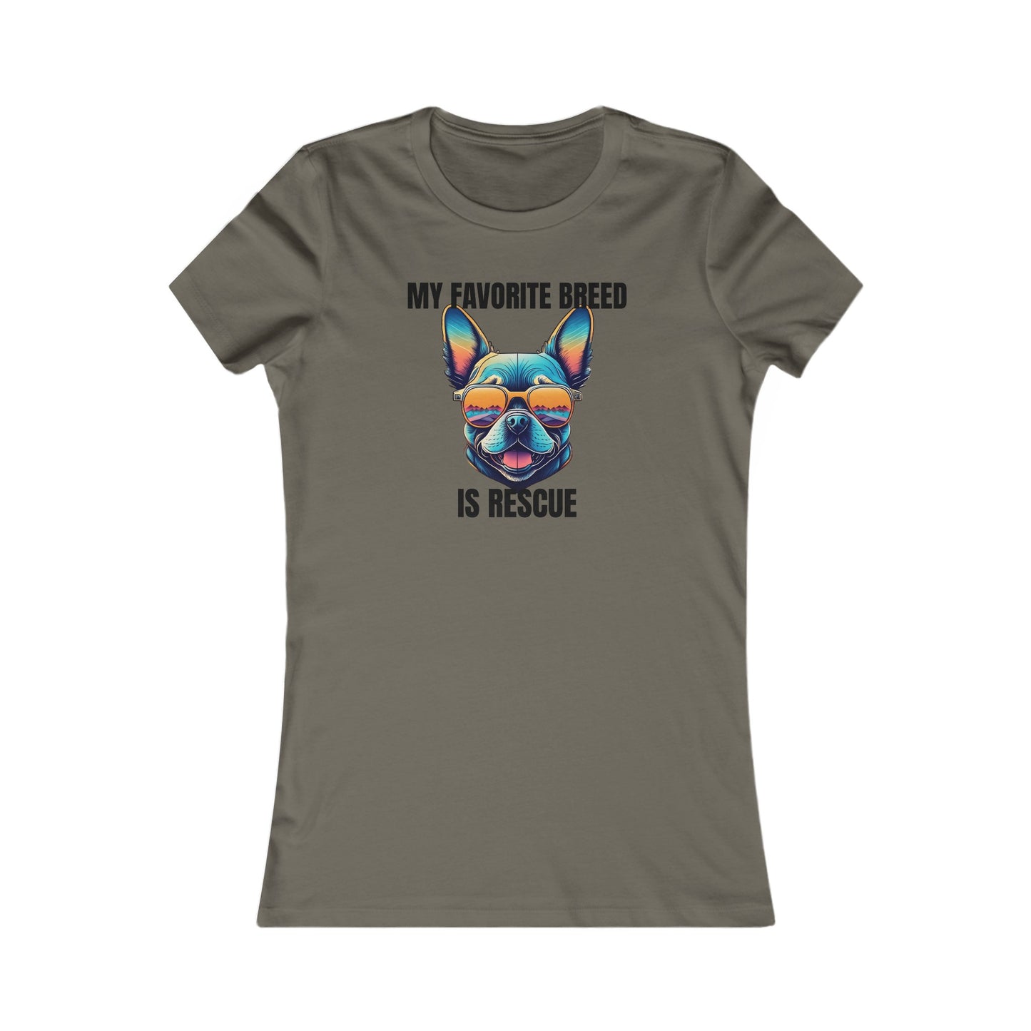 My favorite breed is rescue 3 - Women's Favorite Tee