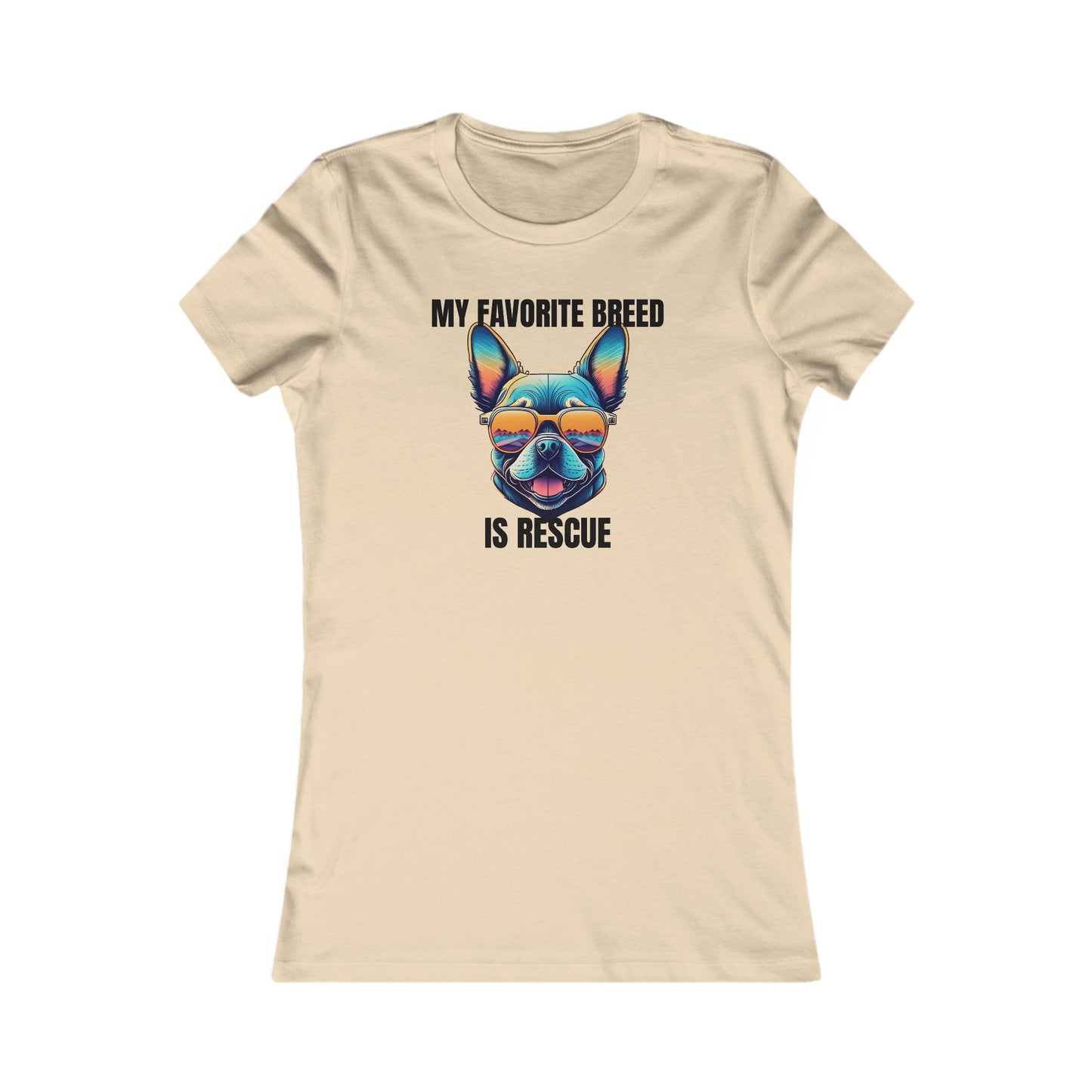 My favorite breed is rescue 3 - Women's Favorite Tee