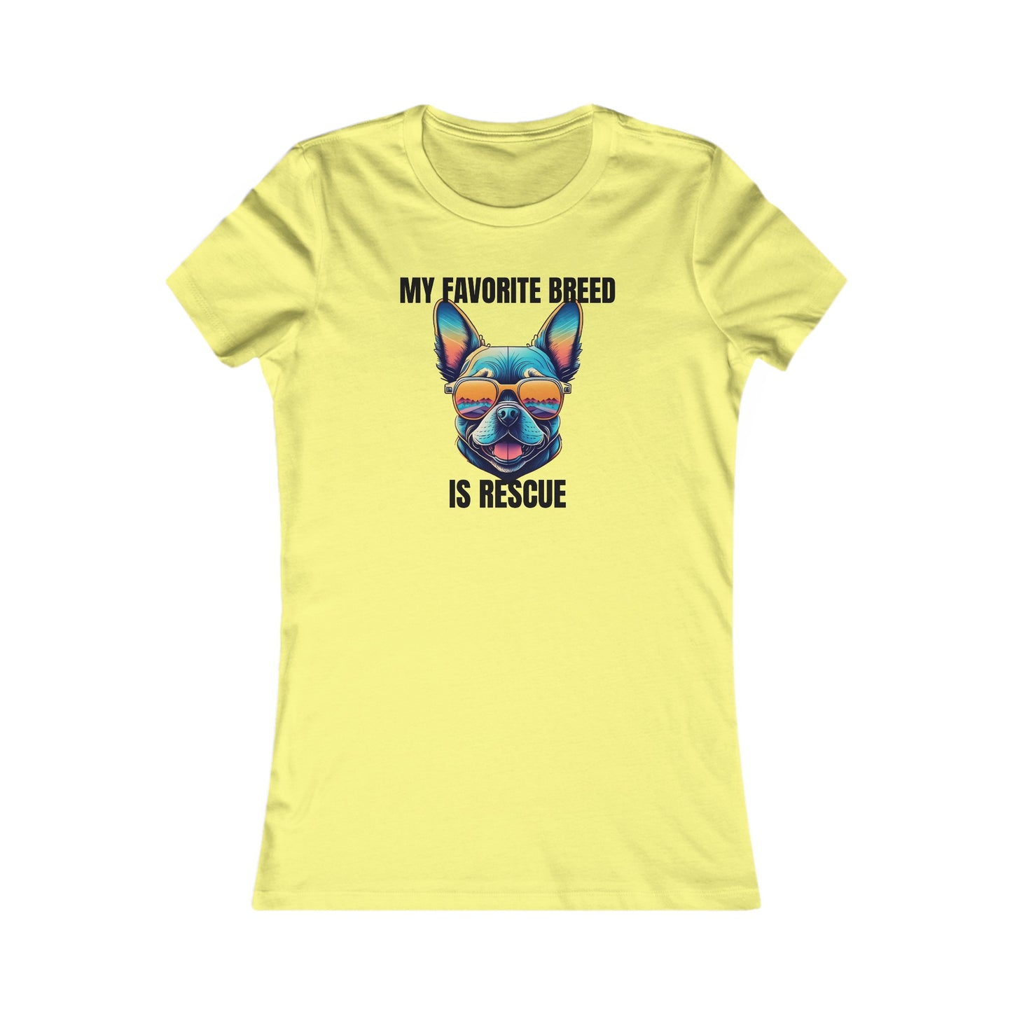 My favorite breed is rescue 3 - Women's Favorite Tee