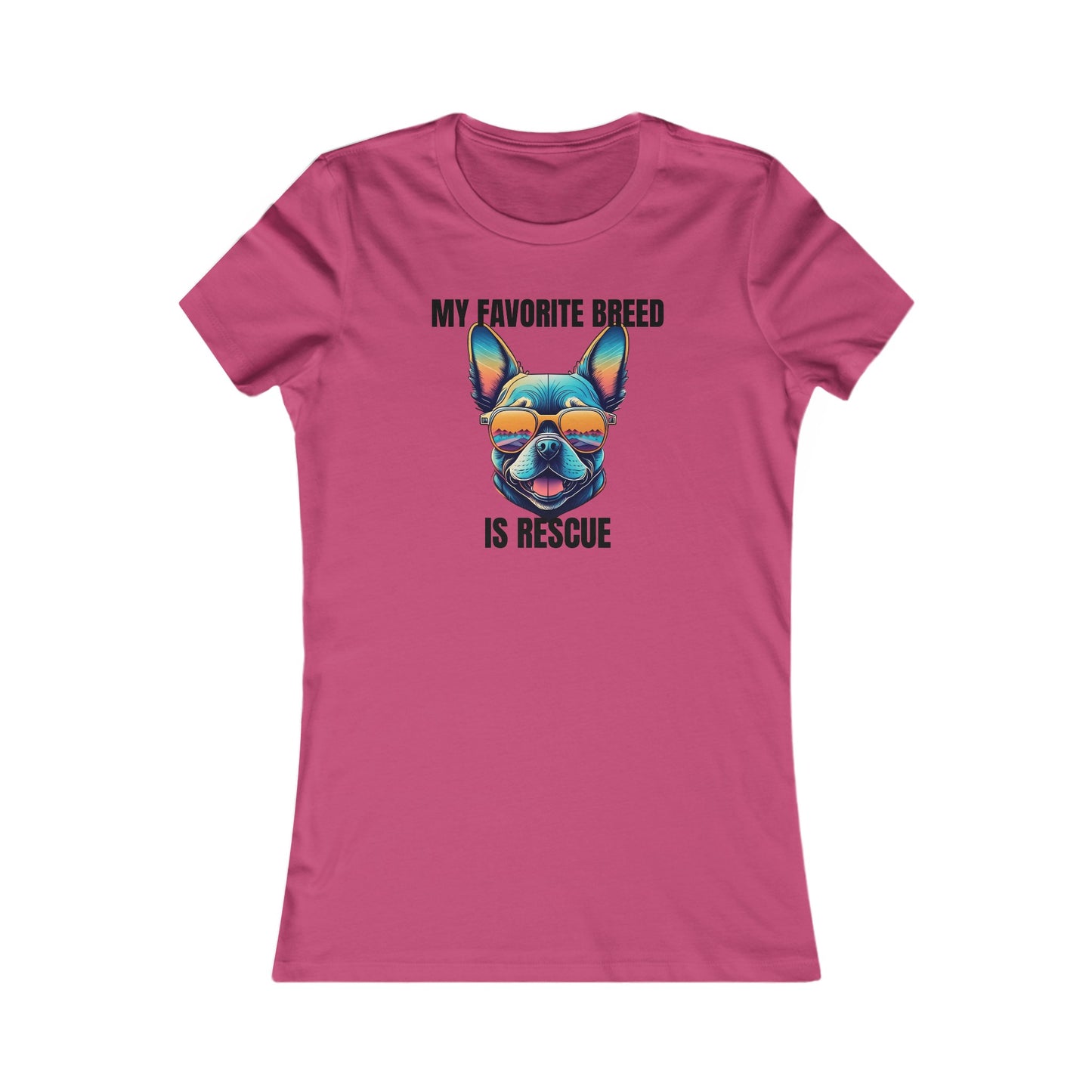 My favorite breed is rescue 3 - Women's Favorite Tee