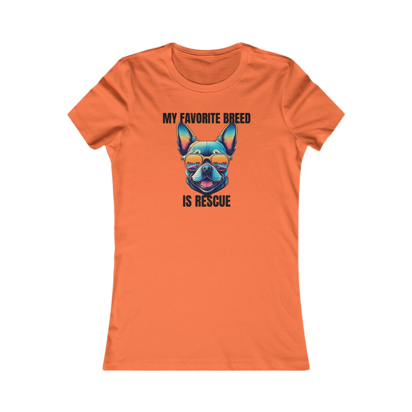 My favorite breed is rescue 3 - Women's Favorite Tee