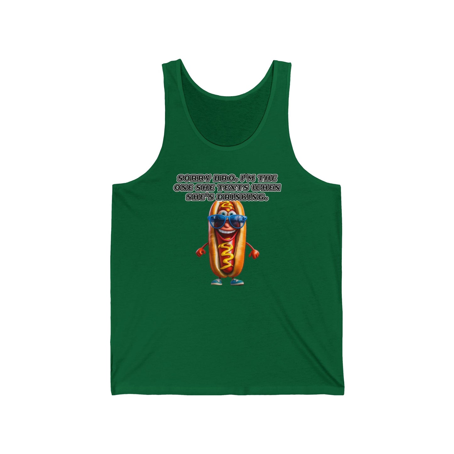 Texting weiner - Unisex Jersey Tank