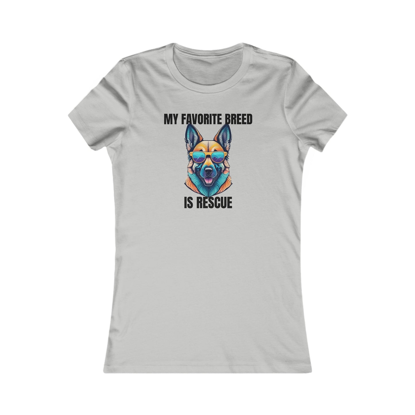 My favorite breed is rescue 6 - Women's Favorite Tee