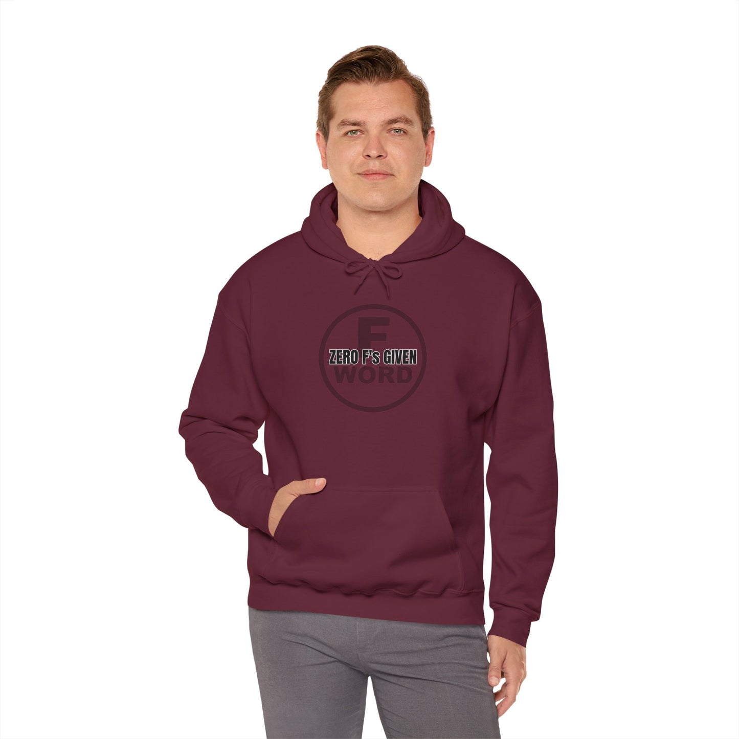 Zero F's given - Unisex Heavy Blend™ Hooded Sweatshirt