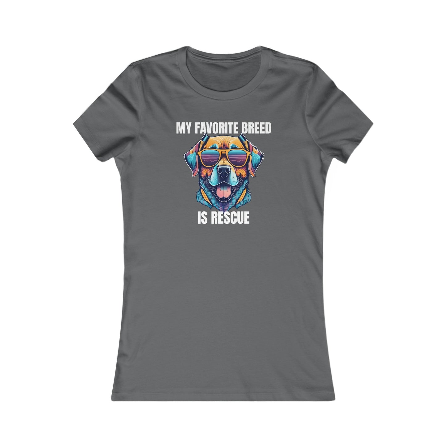 My favorite breed is rescue 4 - Women's Favorite Tee