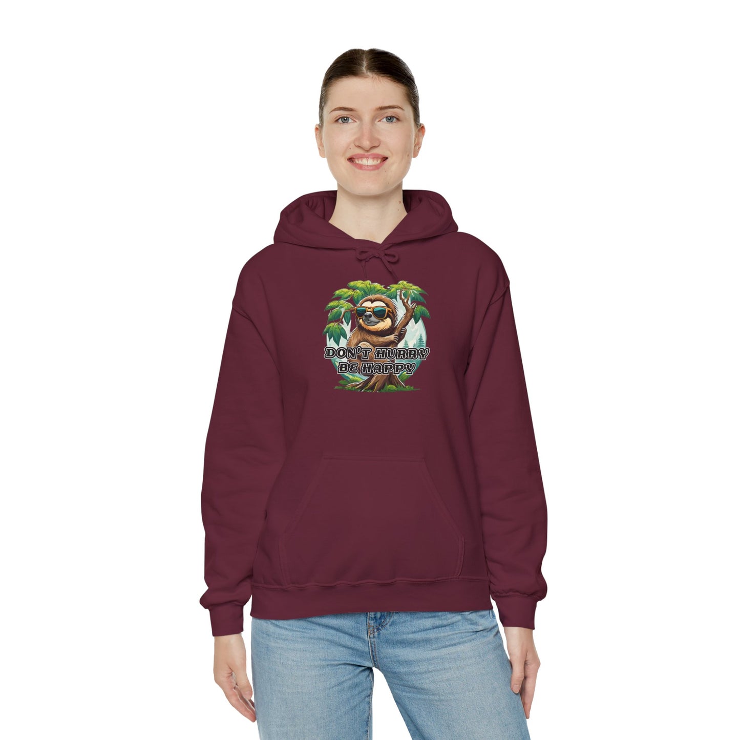 Don't hurry be happy - Unisex Heavy Blend™ Hooded Sweatshirt