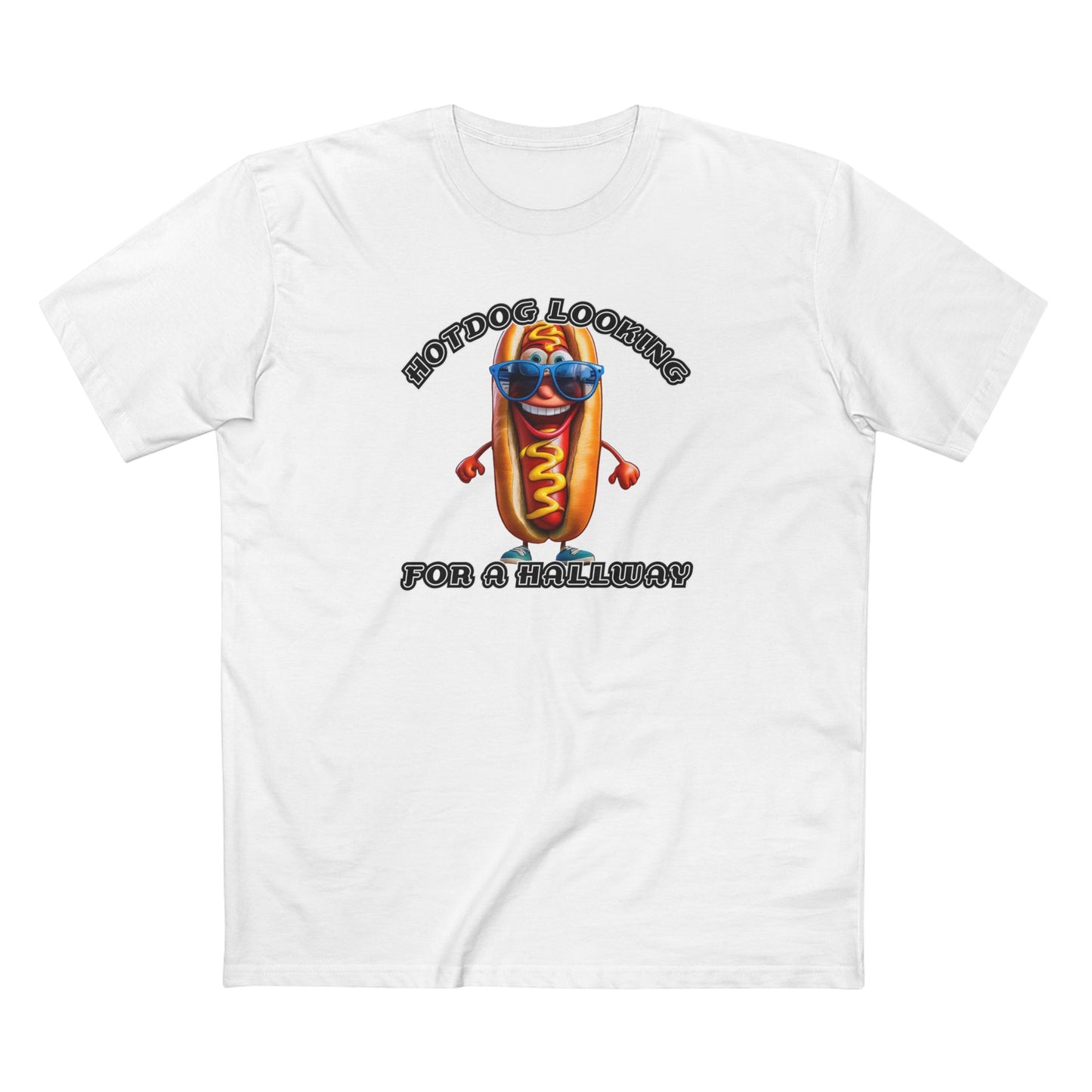 Hotdog looking for a hallway - Men's Staple Tee