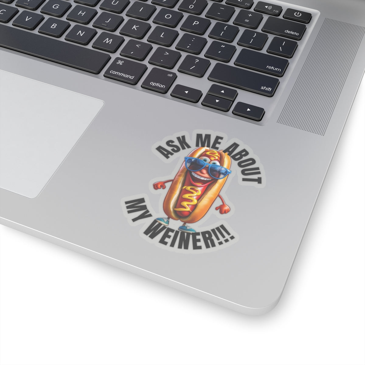 Ask me about my weiner! - Kiss-Cut Stickers