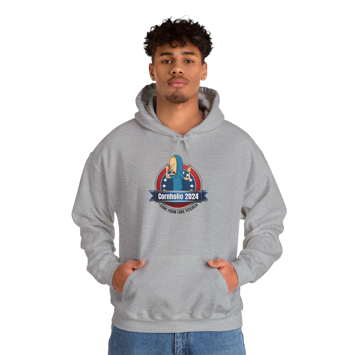 Cornholio 2024 - Unisex Heavy Blend™ Hooded Sweatshirt