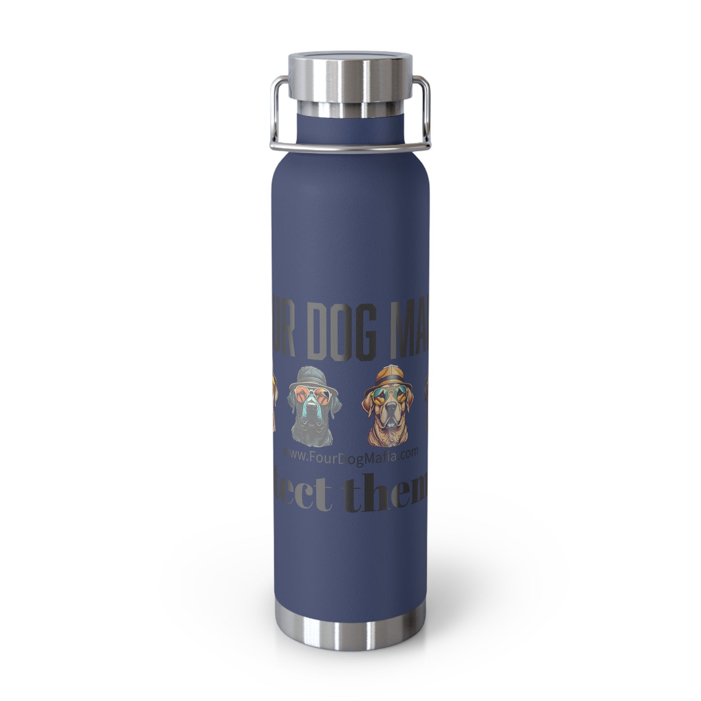 Protect them all with logo - Copper Vacuum Insulated Bottle, 22oz