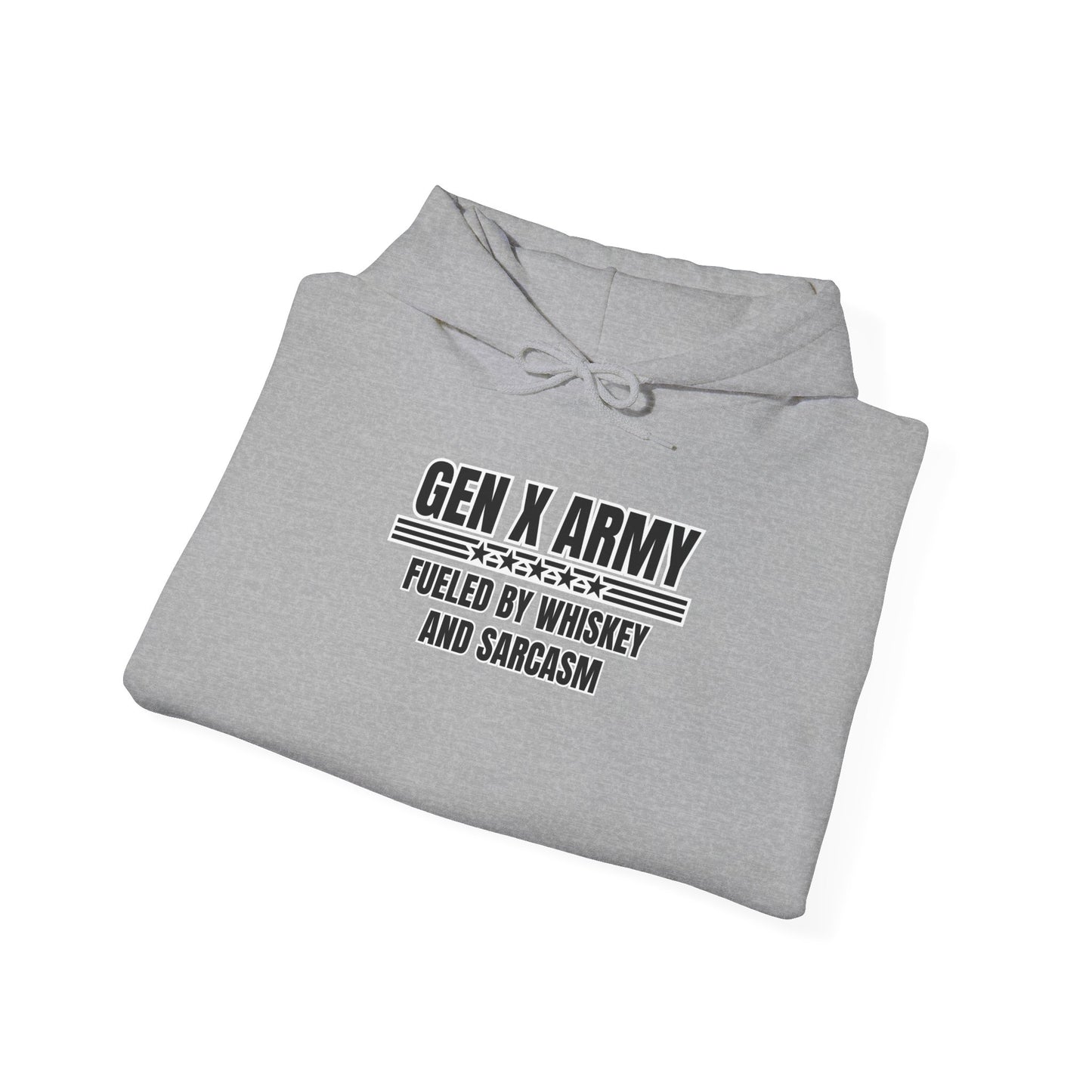 Fueled by whiskey and sarcasm - Unisex Heavy Blend™ Hooded Sweatshirt