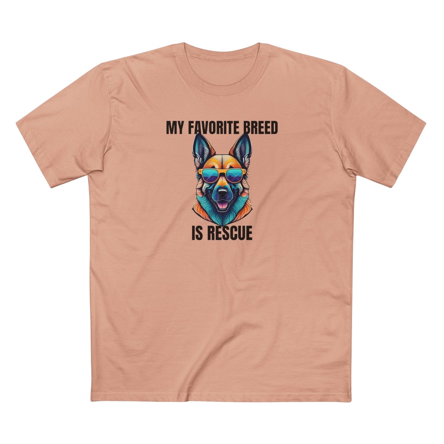 My favorite breed is rescue 6 - Men's Staple Tee