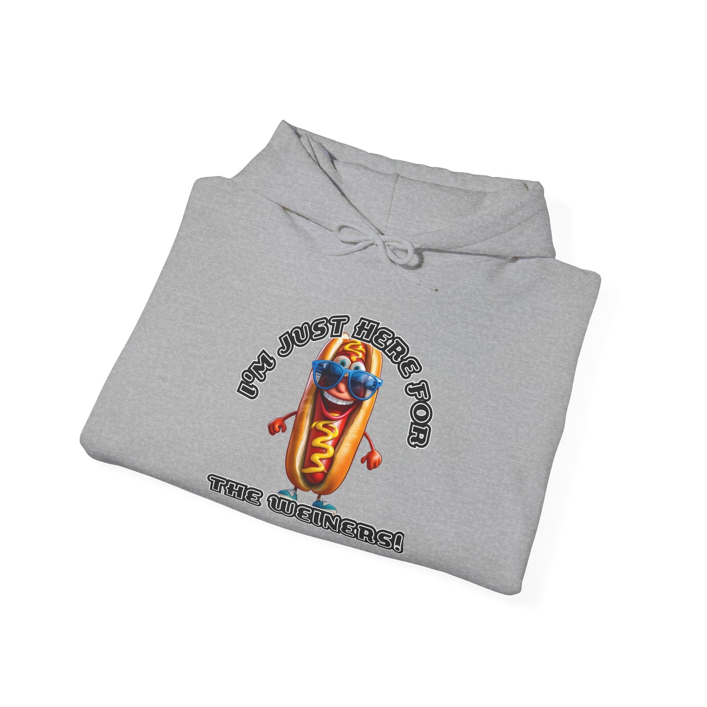 I'm just here for the weiners! - Unisex Heavy Blend™ Hooded Sweatshirt