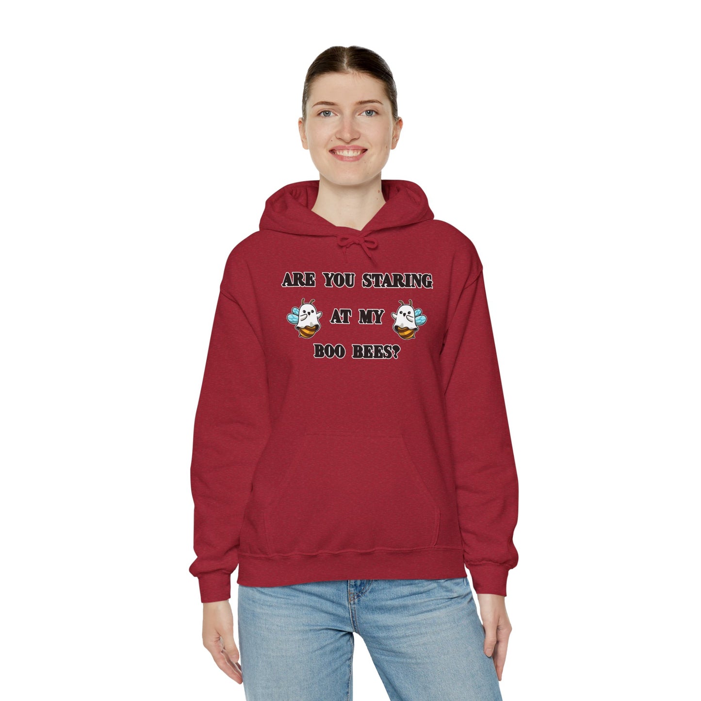 Are you staring at my boo bees? - Unisex Heavy Blend™ Hooded Sweatshirt