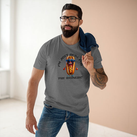 I'm just here for the weiners! - Men's Staple Tee