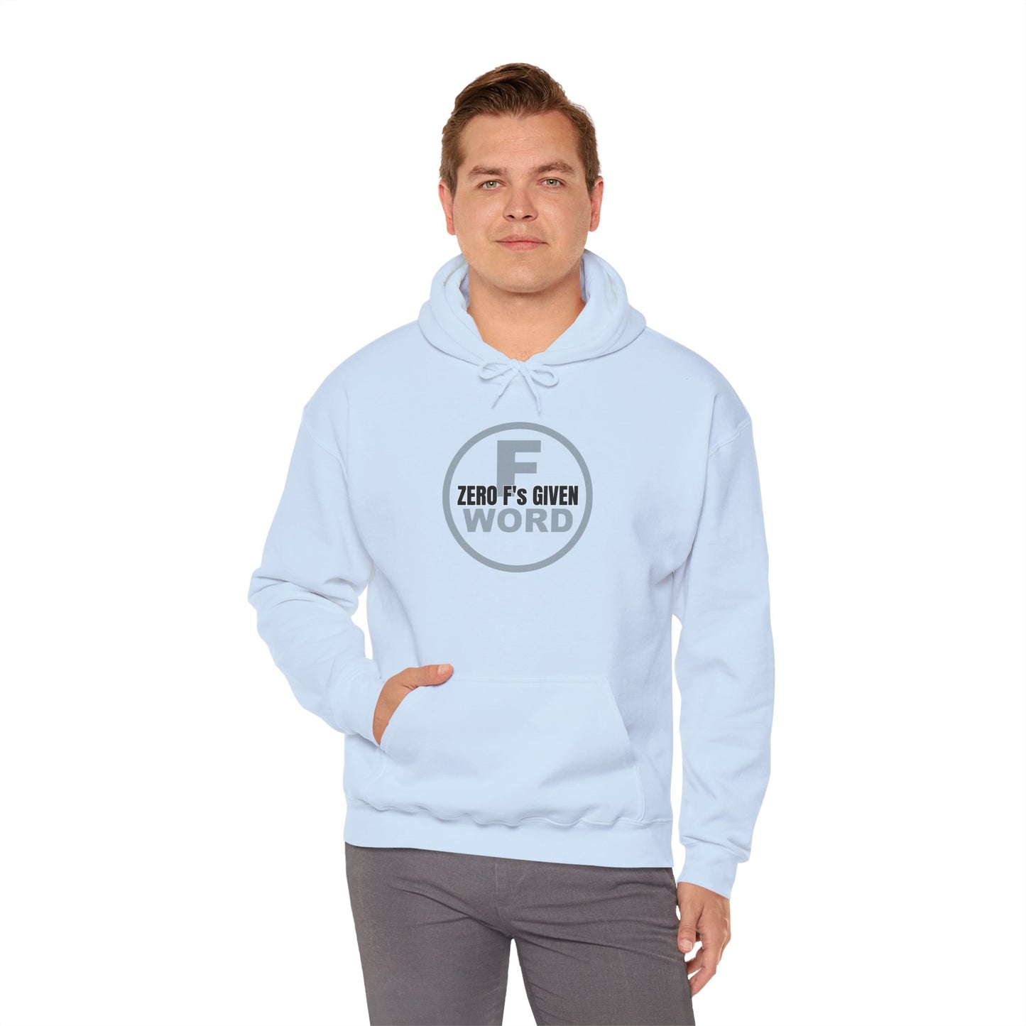 Zero F's given - Unisex Heavy Blend™ Hooded Sweatshirt