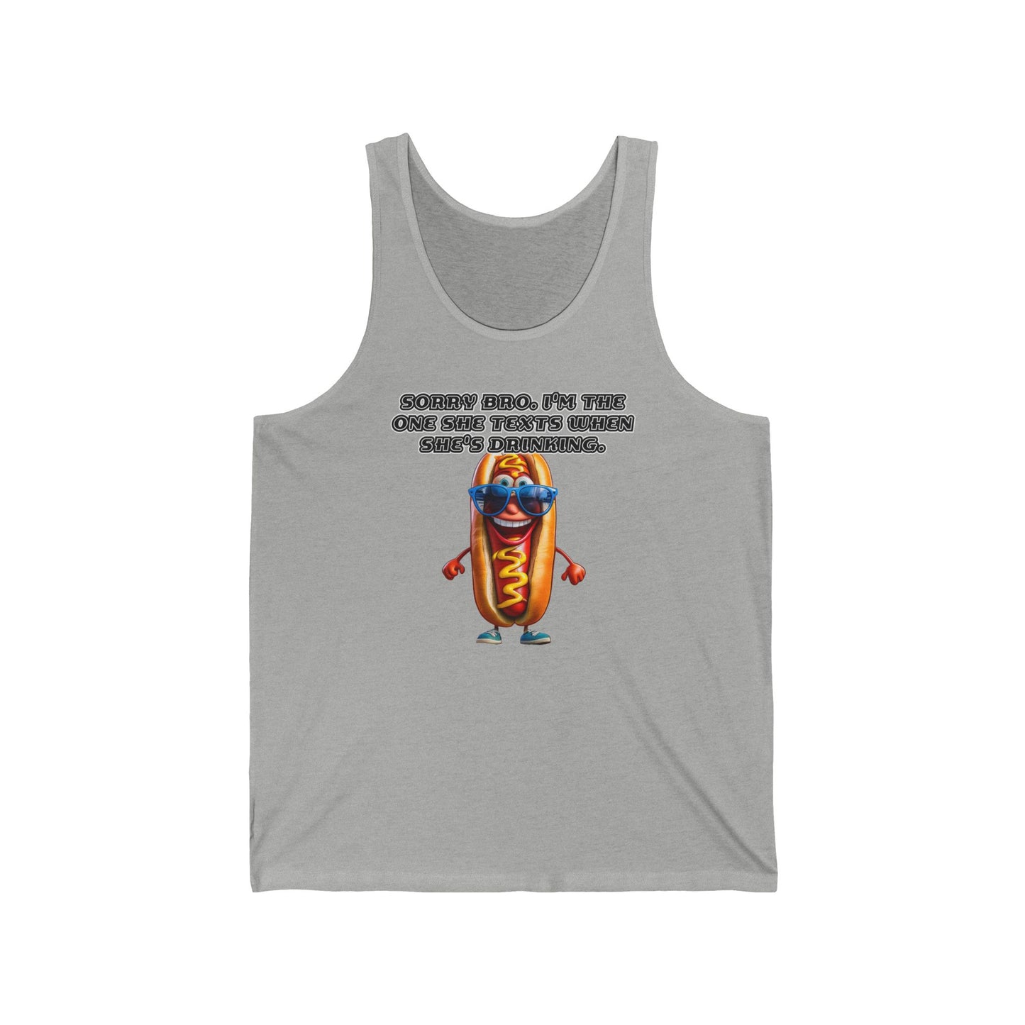 Texting weiner - Unisex Jersey Tank