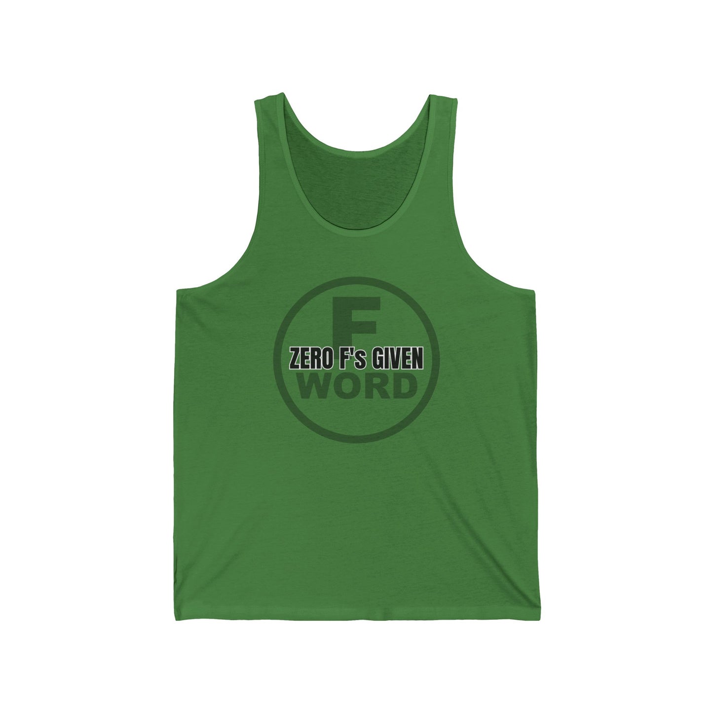 Zero F's given - Unisex Jersey Tank