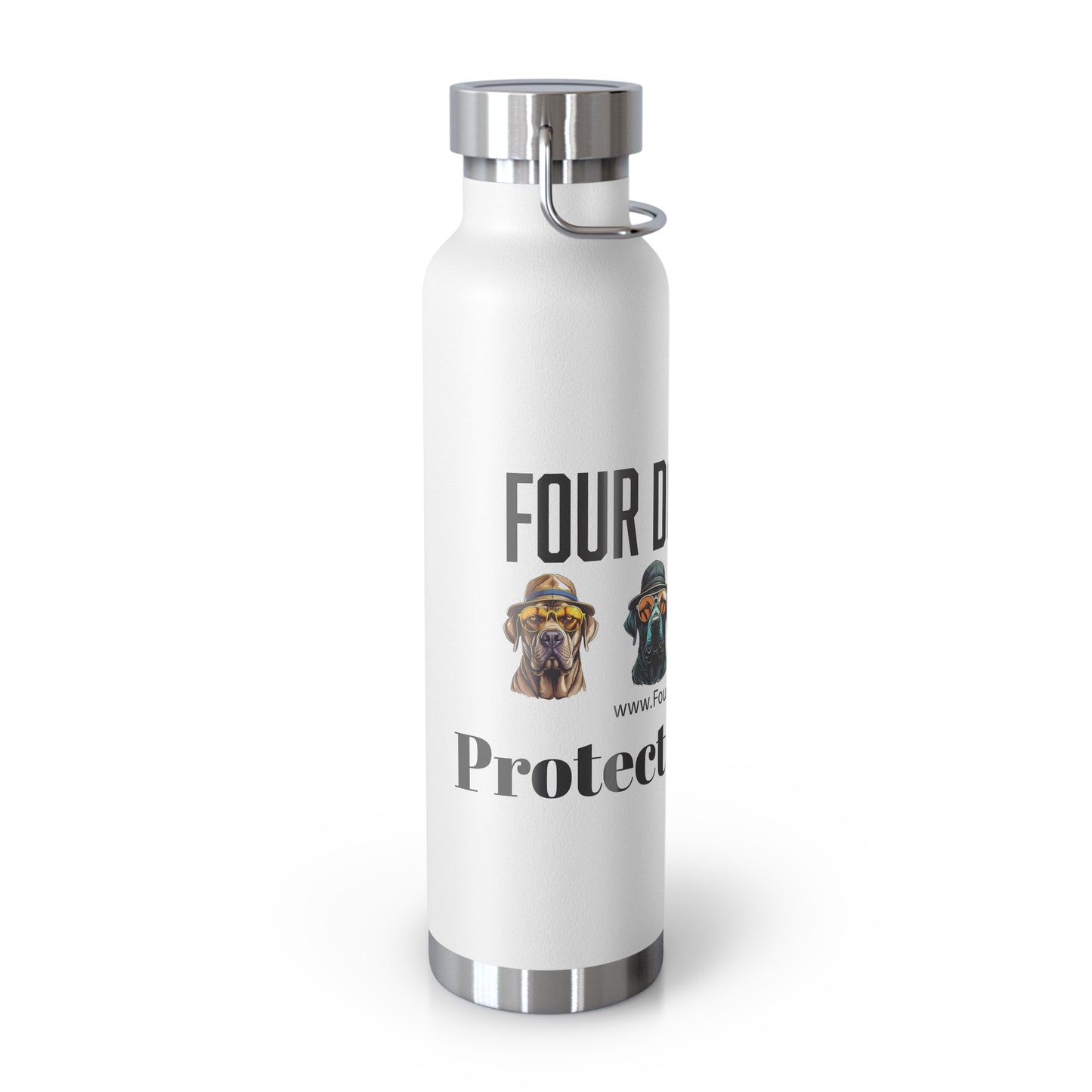 Protect them all with logo - Copper Vacuum Insulated Bottle, 22oz