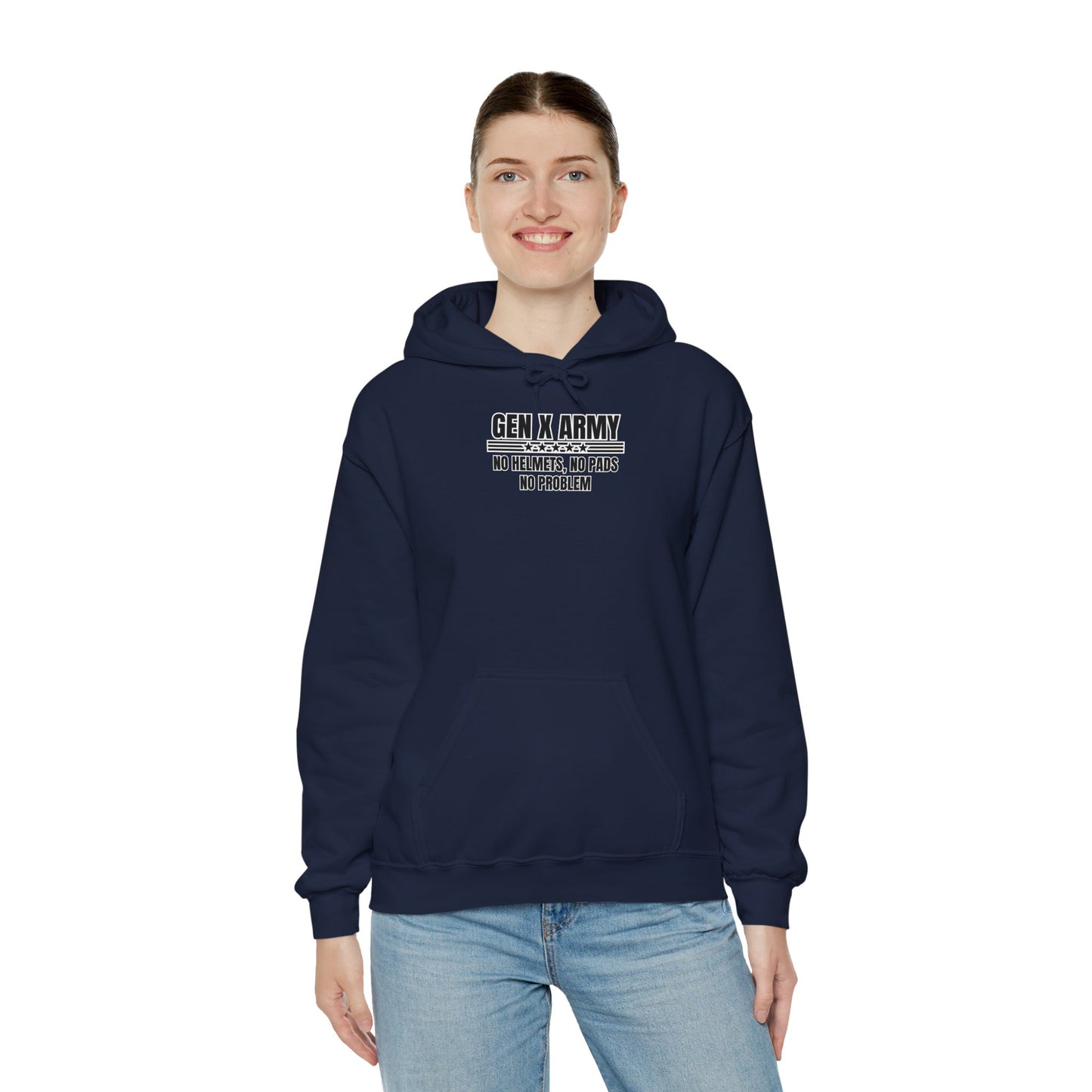 No helmets no pads no problem - Unisex Heavy Blend™ Hooded Sweatshirt