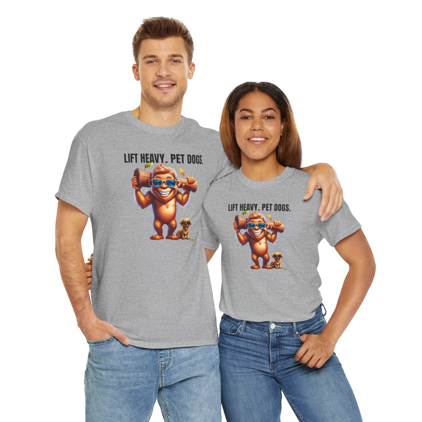 Lift heavy pet dogs 1 - Unisex Heavy Cotton Tee