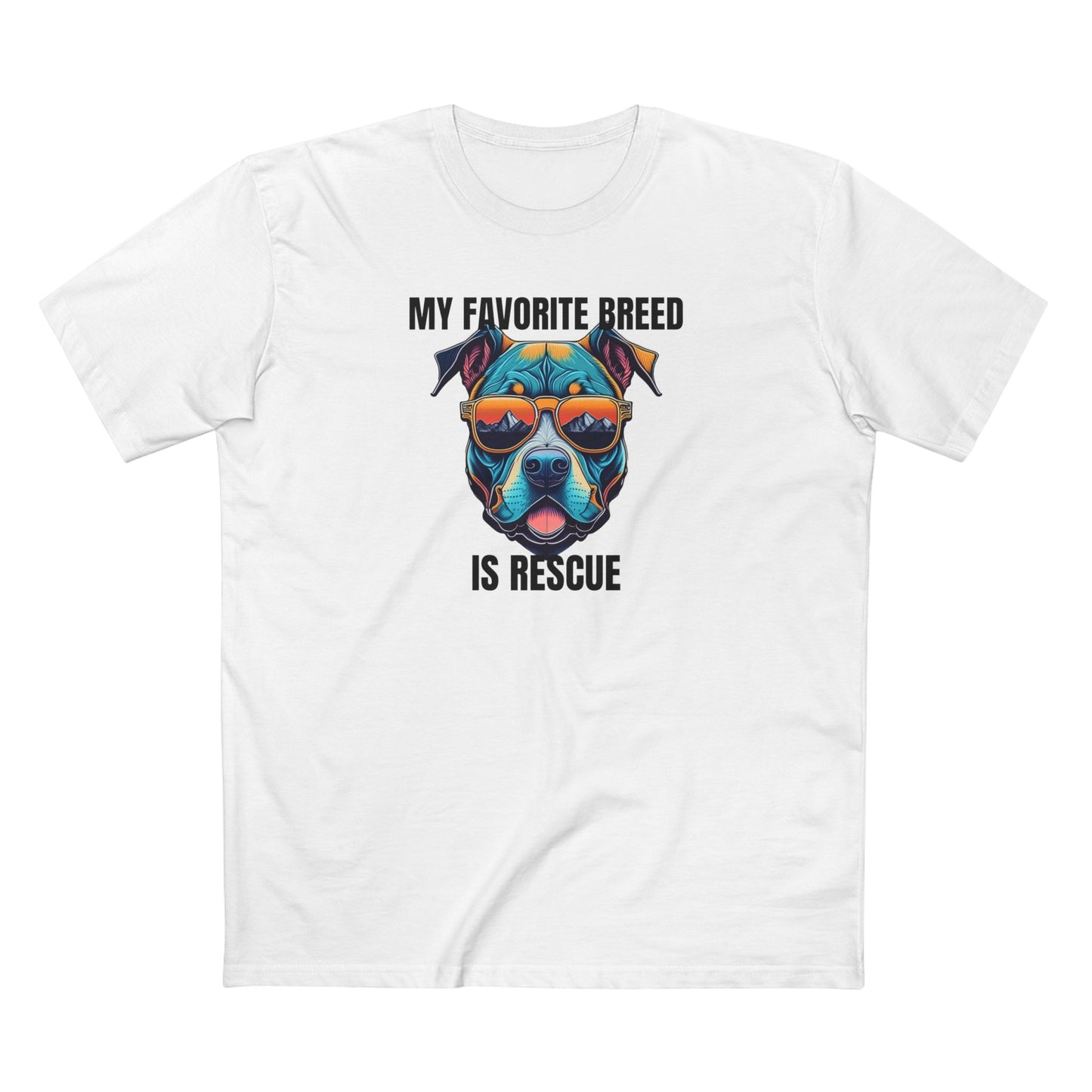 My favorite breed is rescue 1 - Men's Staple Tee