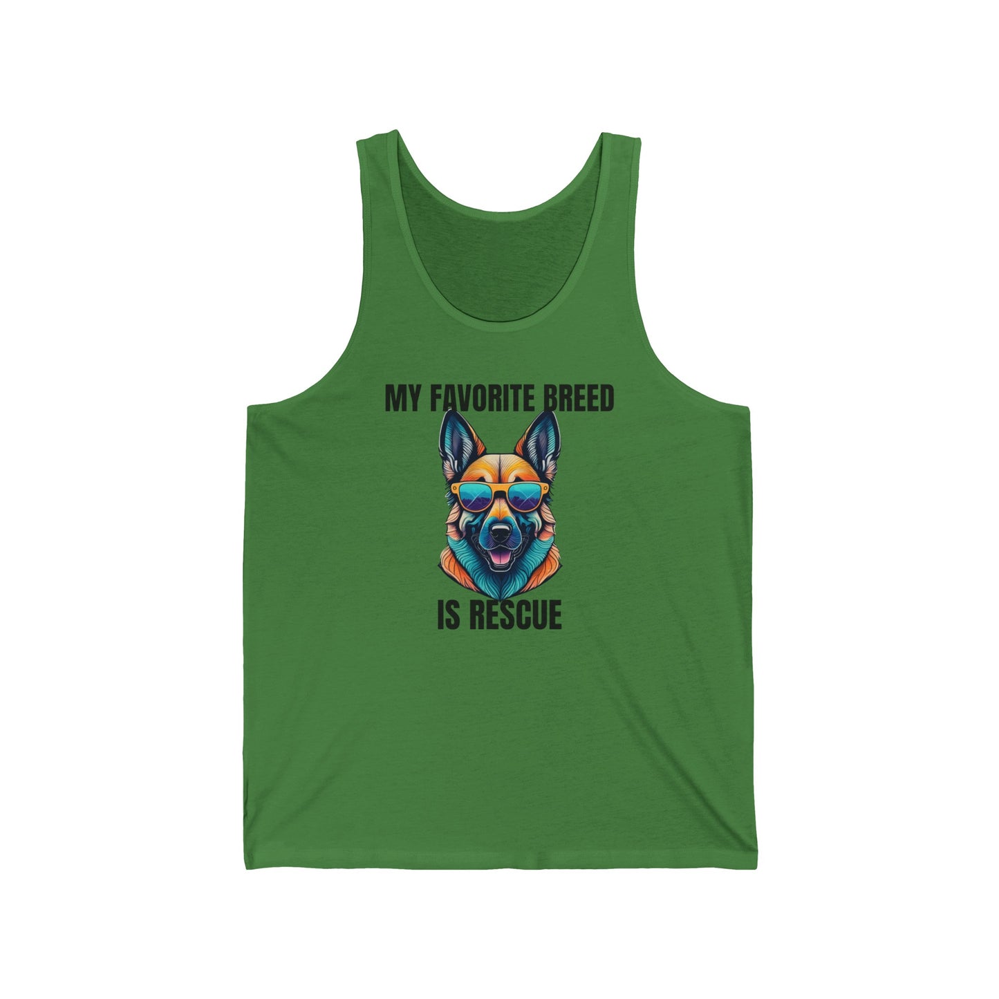 My favorite breed is rescue 6 - Unisex Jersey Tank