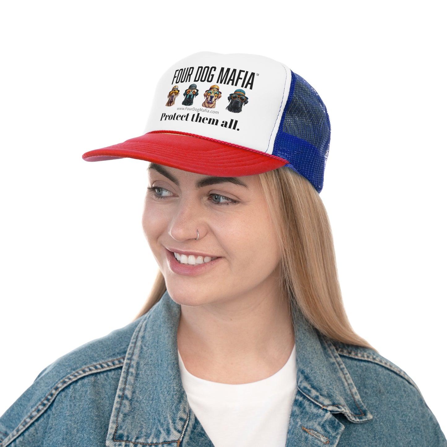 Protect them all with logo - Trucker Caps