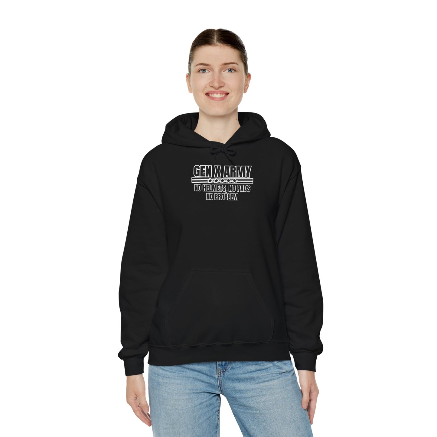 No helmets no pads no problem - Unisex Heavy Blend™ Hooded Sweatshirt