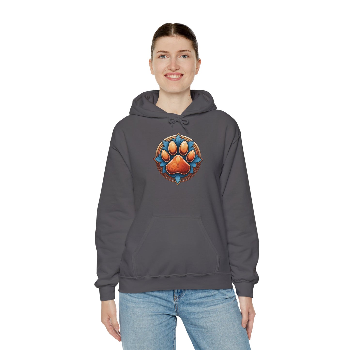 Pawprint logo - Unisex Heavy Blend™ Hooded Sweatshirt