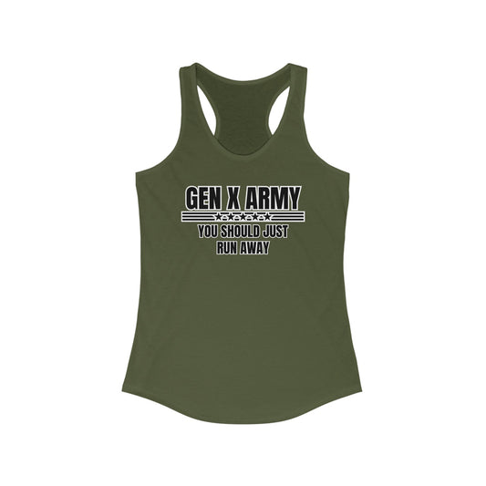 You should just run away - Women's Ideal Racerback Tank