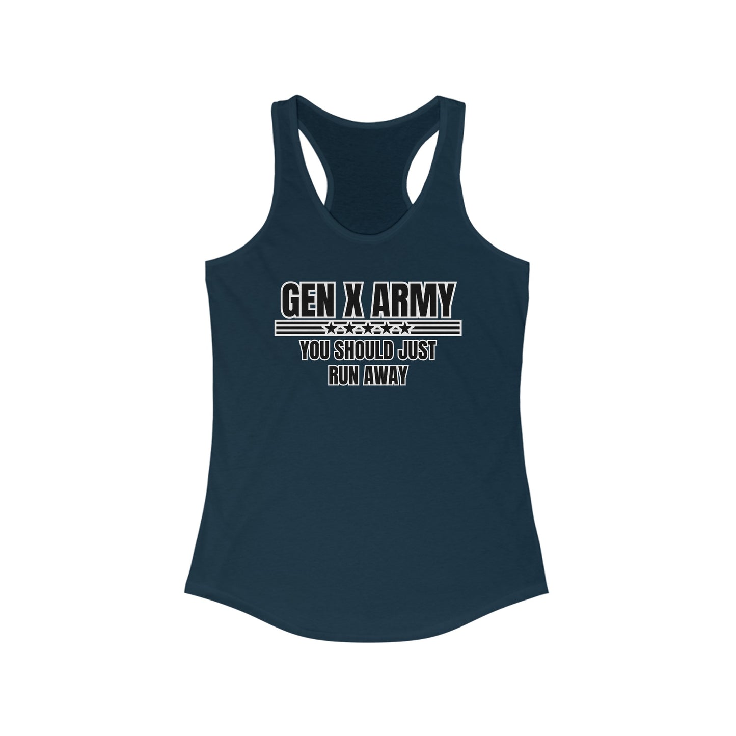 You should just run away - Women's Ideal Racerback Tank