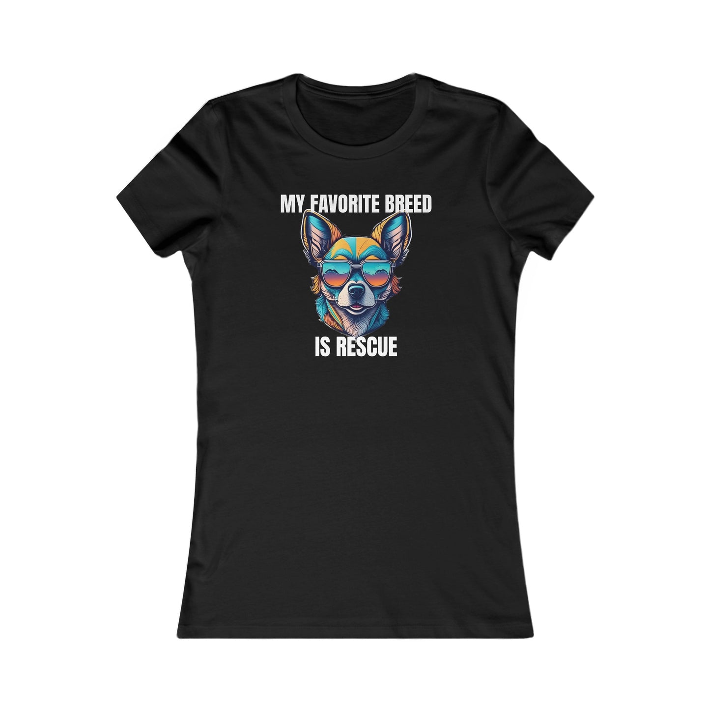 My favorite breed is rescue 2 - Women's Favorite Tee