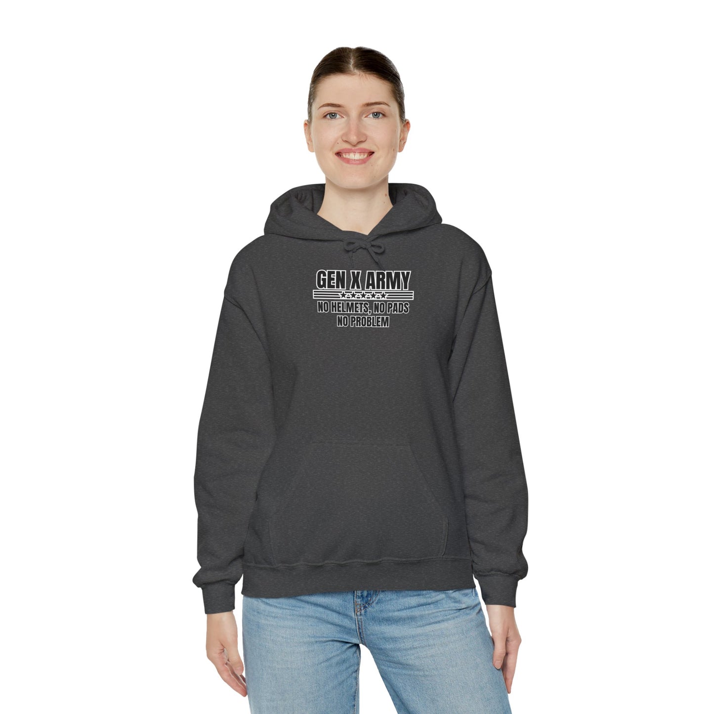 No helmets no pads no problem - Unisex Heavy Blend™ Hooded Sweatshirt