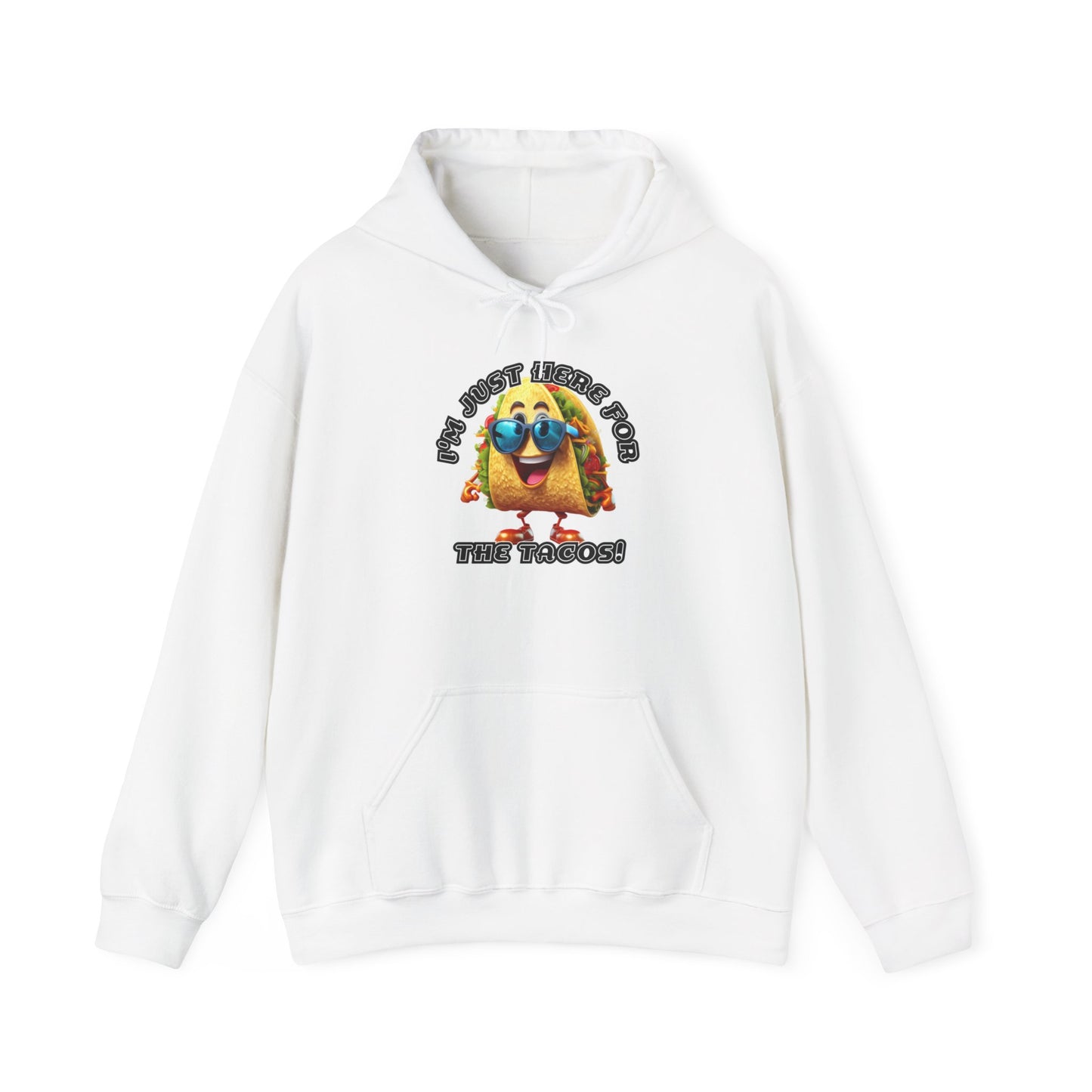 I'm just here for the tacos! - Unisex Heavy Blend™ Hooded Sweatshirt