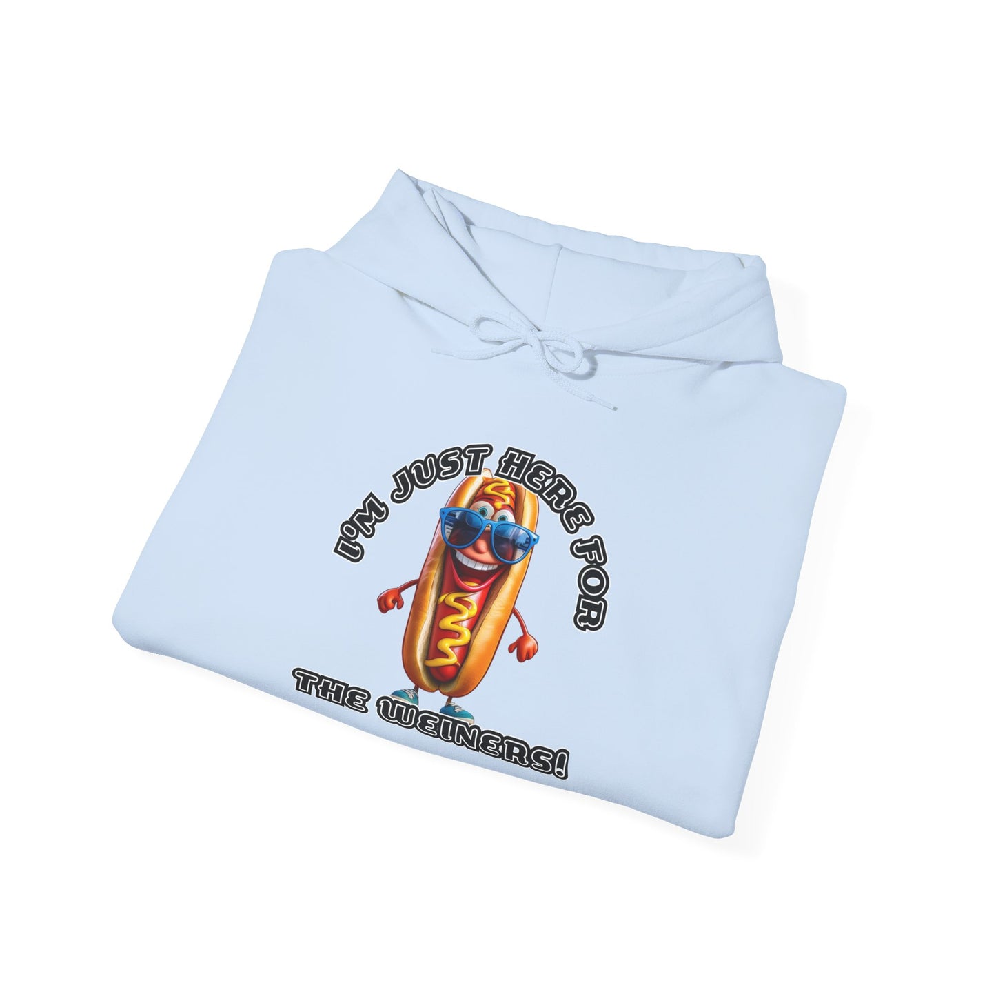 I'm just here for the weiners! - Unisex Heavy Blend™ Hooded Sweatshirt