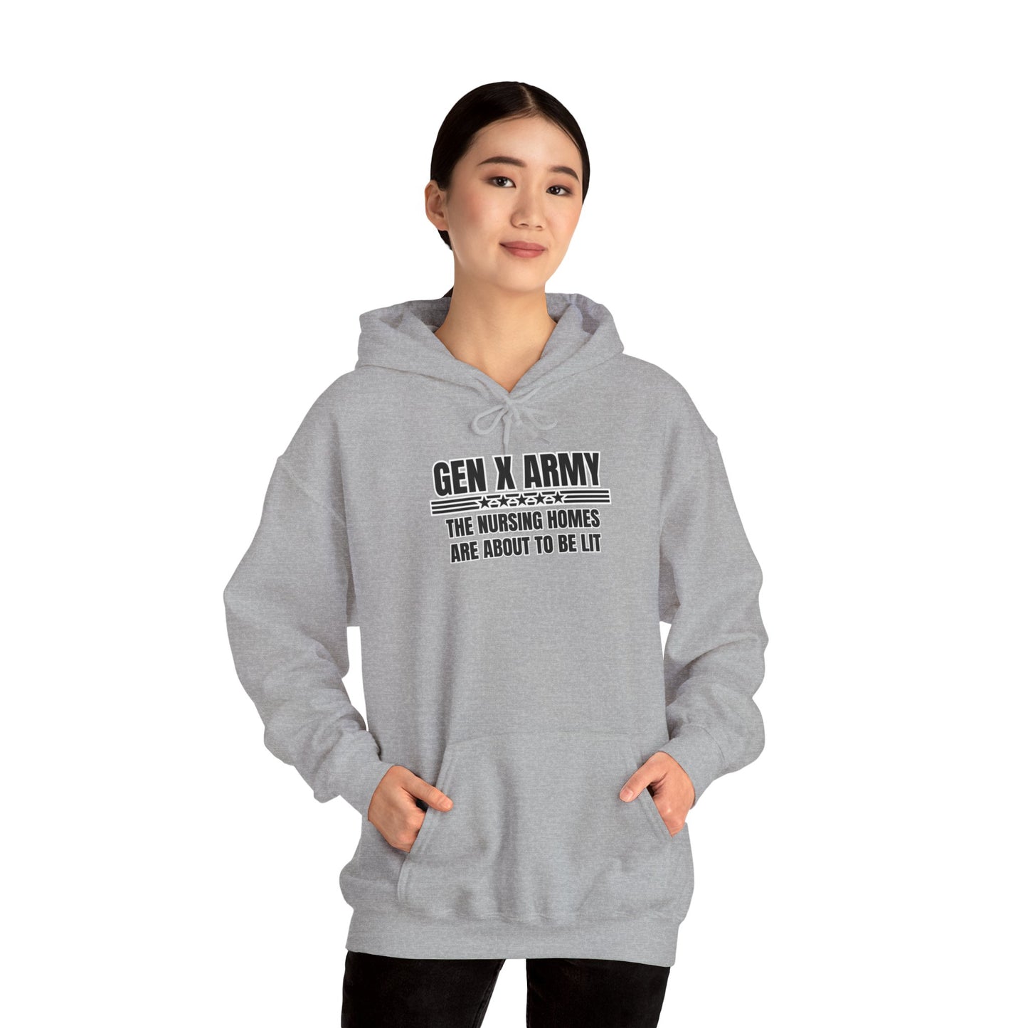 The nursing homes are about to be lit - Unisex Heavy Blend™ Hooded Sweatshirt