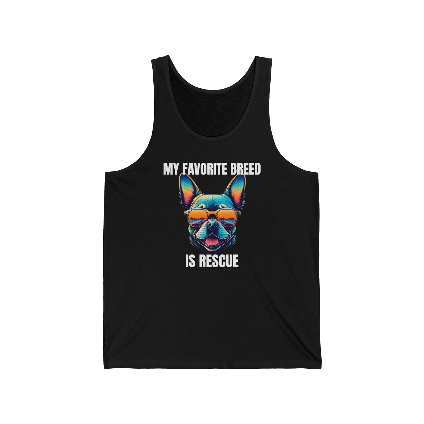 My favorite breed is rescue 3 - Unisex Jersey Tank