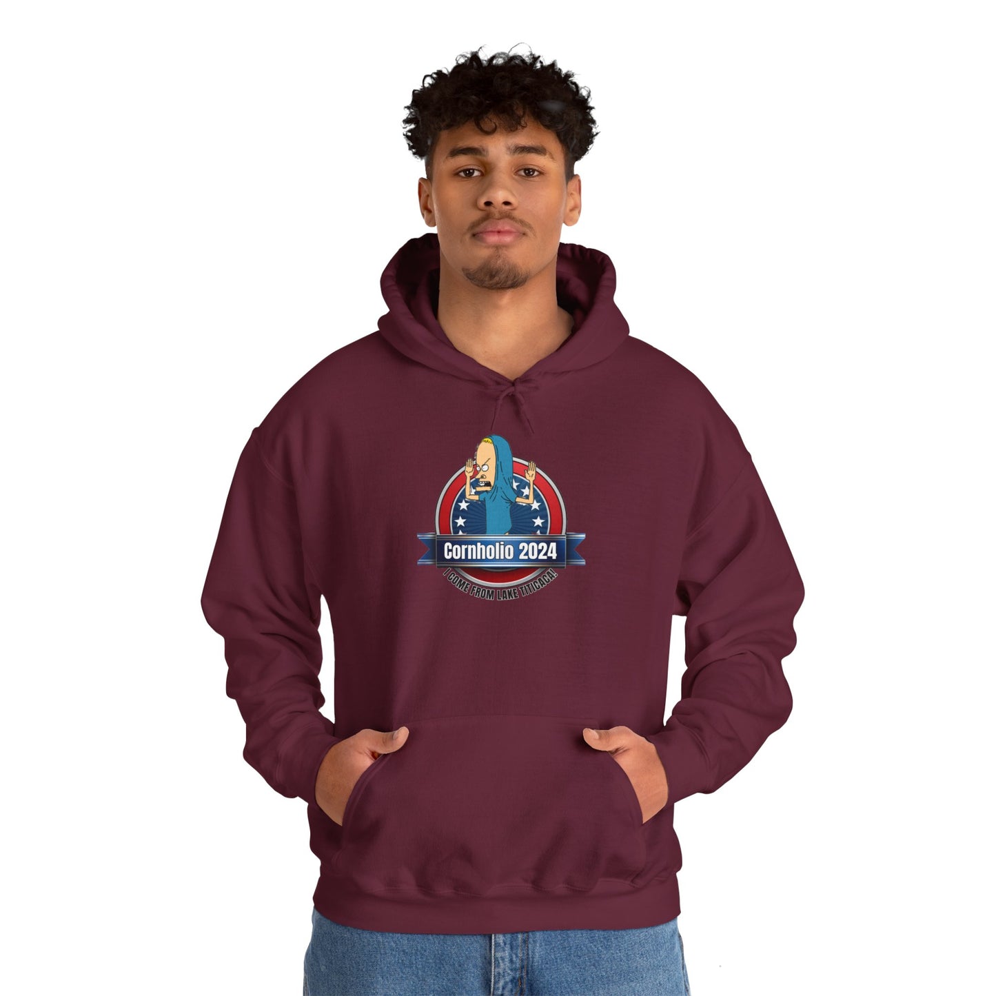 Cornholio 2024 - Unisex Heavy Blend™ Hooded Sweatshirt