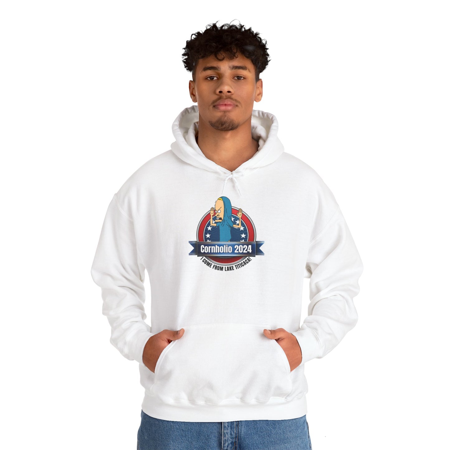 Cornholio 2024 - Unisex Heavy Blend™ Hooded Sweatshirt