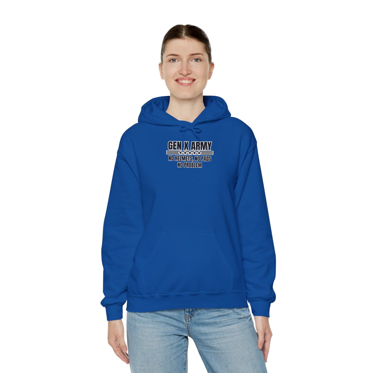 No helmets no pads no problem - Unisex Heavy Blend™ Hooded Sweatshirt