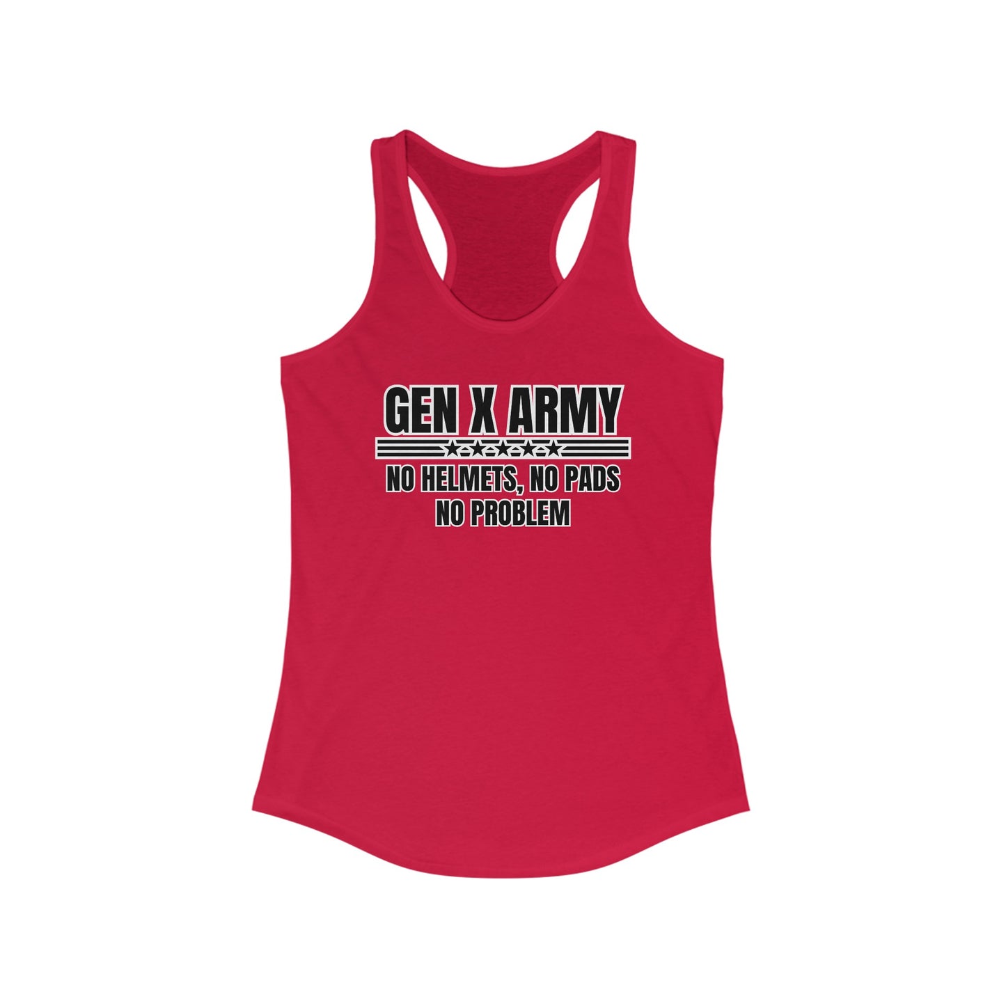 No helmets no pads no problem - Women's Ideal Racerback Tank