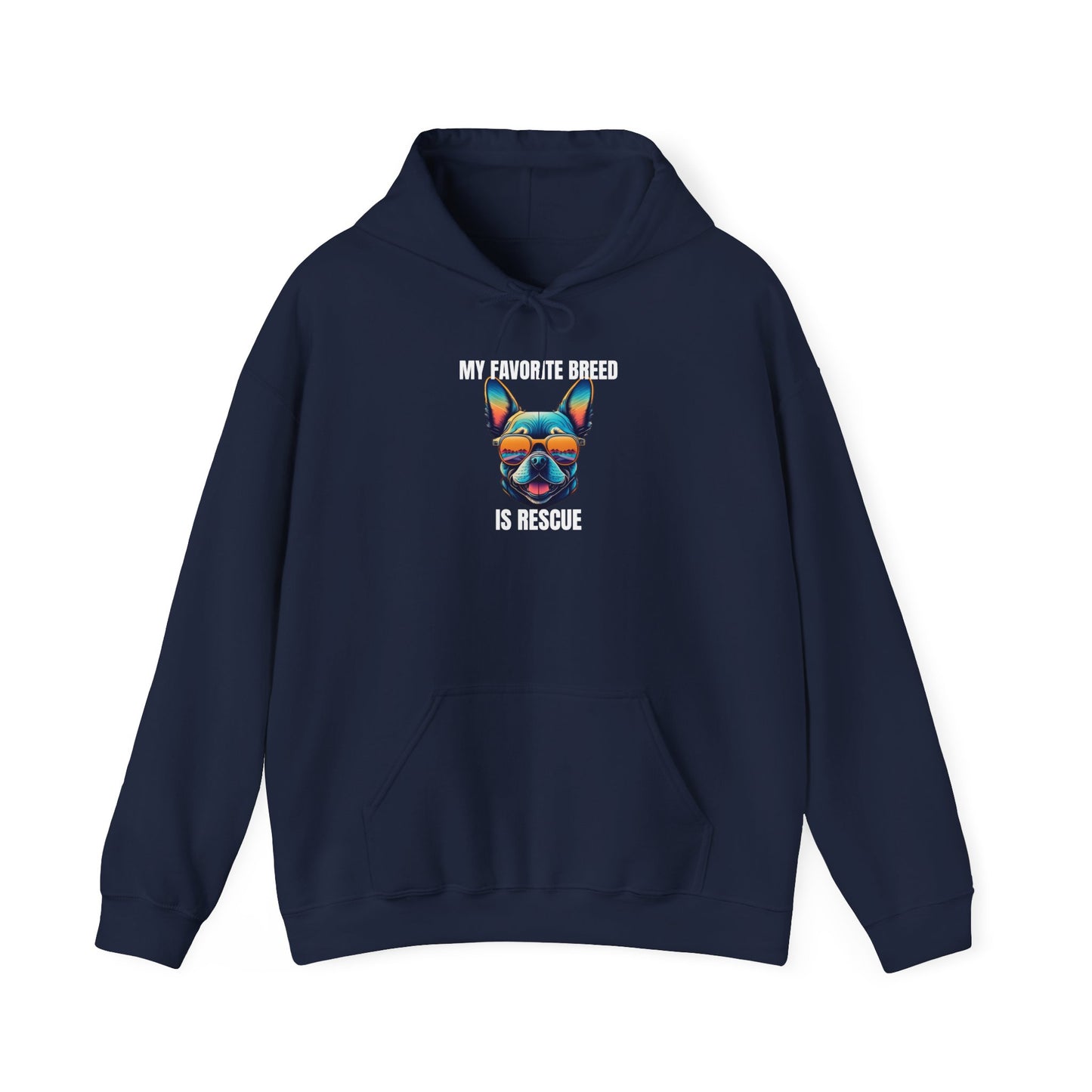 My favorite breed is rescue 3 - Unisex Heavy Blend™ Hooded Sweatshirt