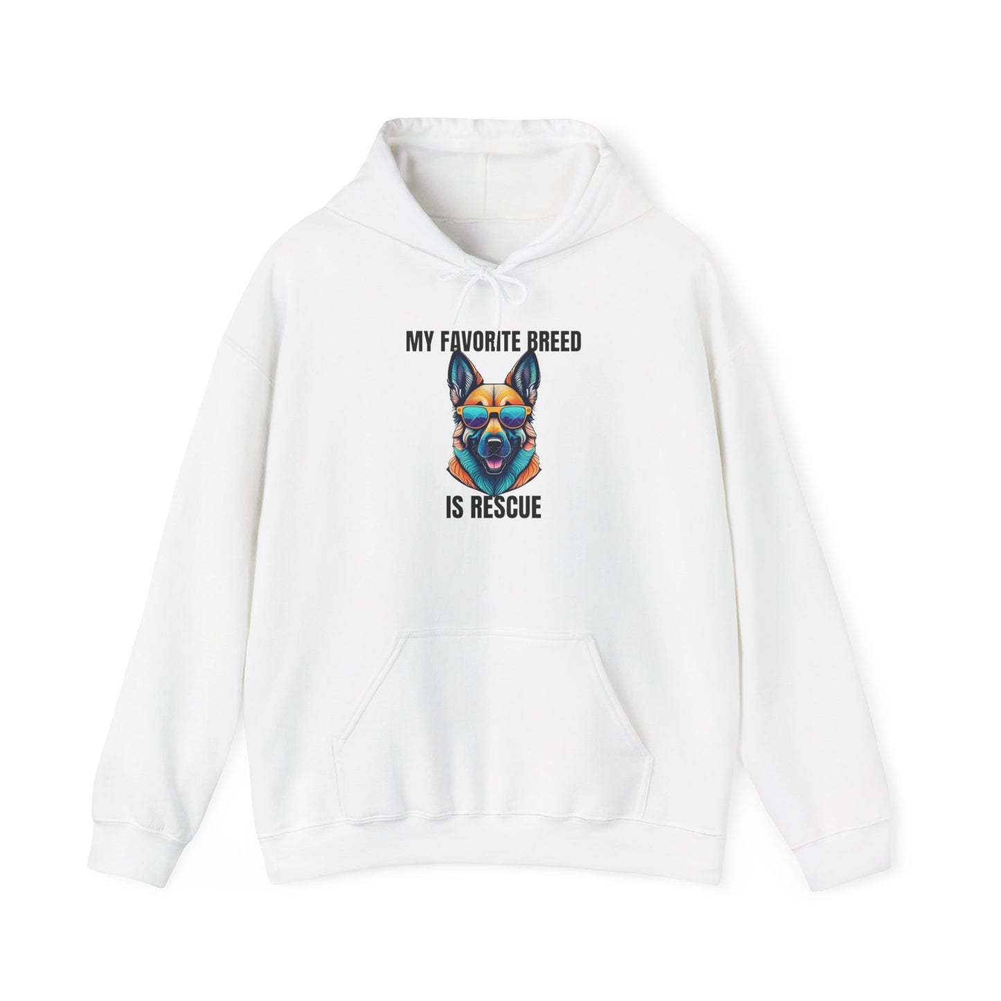 My favorite breed is rescue 6 - Unisex Heavy Blend™ Hooded Sweatshirt