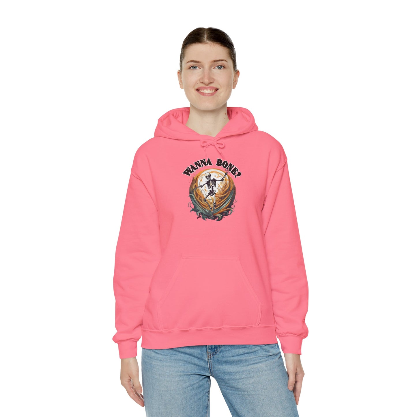 Wanna bone? - Unisex Heavy Blend™ Hooded Sweatshirt