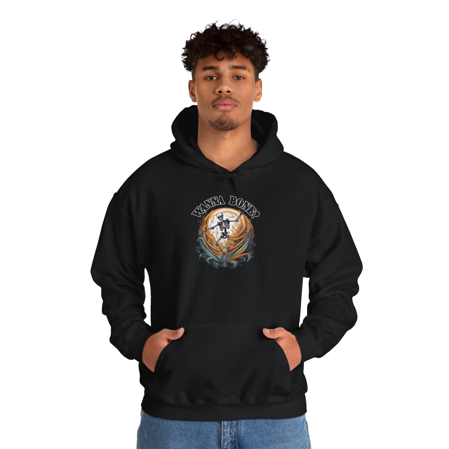 Wanna bone? - Unisex Heavy Blend™ Hooded Sweatshirt