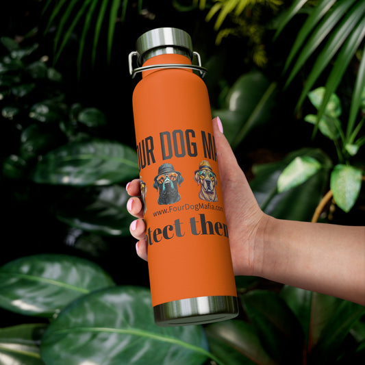 Protect them all with logo - Copper Vacuum Insulated Bottle, 22oz