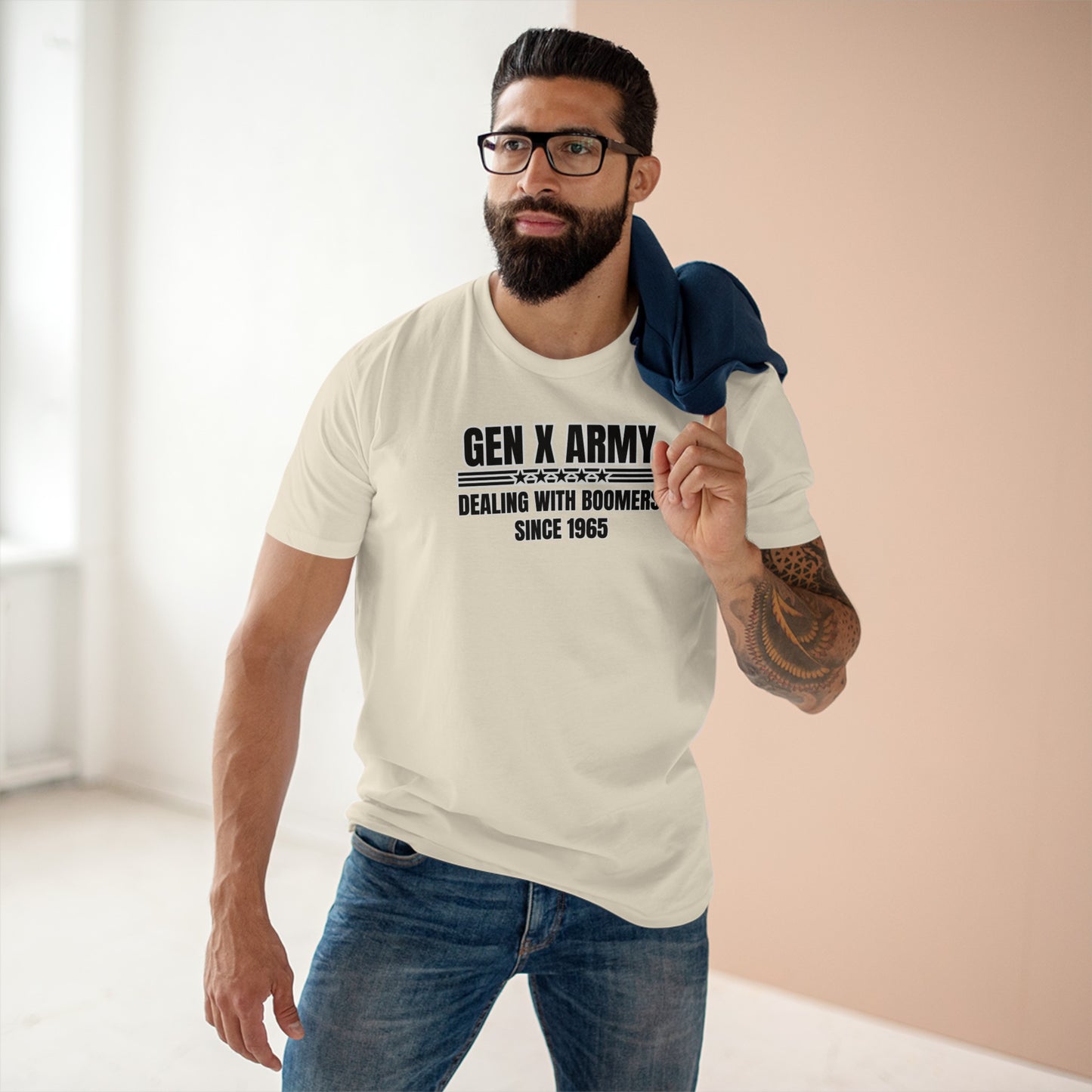 Dealing with Boomers since 1965 - Men's Staple Tee